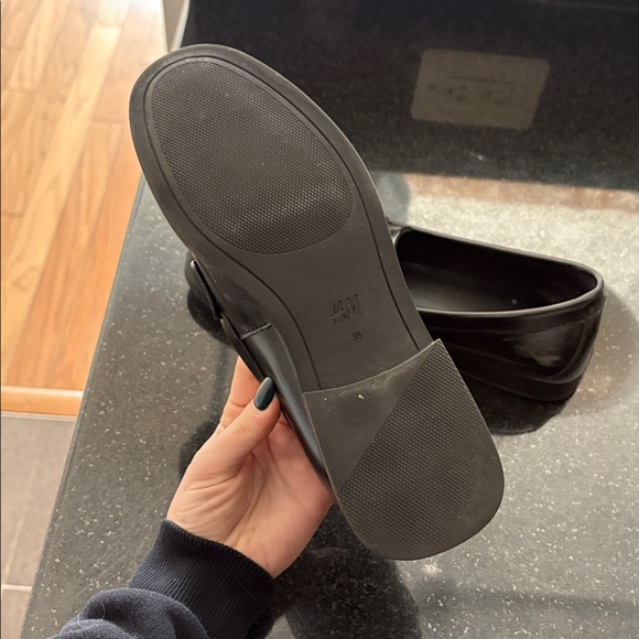 Black Loafers with Gold Accent - Picture 7 of 7